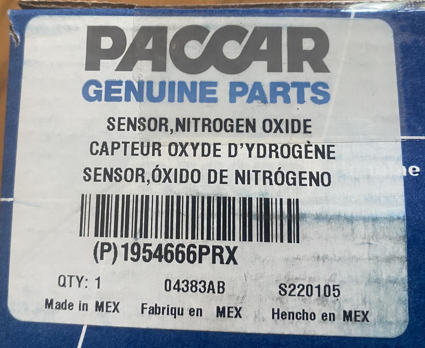 SENSOR NOX PACCAR ORIGINAL 🔧 📦 PACCAR Genuine Parts 1954666PRX - Image 2